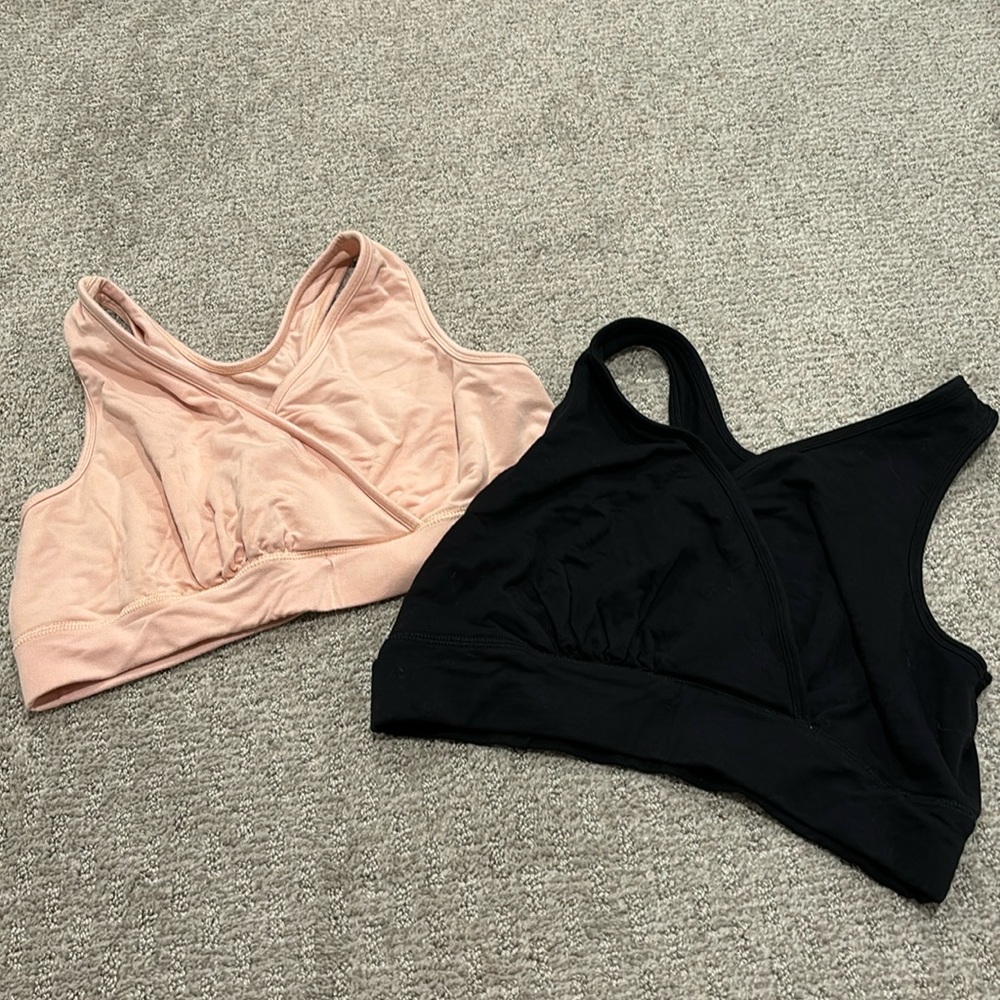 GUC XL Busty Black Kindred Bravely Sleep Nursing Bra